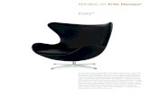 EGG - mesmetric.com€¦ · Arne Jacobsen, 1958 DESCRIPTION Foot stool for the Egg, designed by Arne Jacobsen, manufactured by Fritz Hansen. The shell is made of synthetic material,