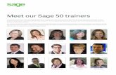 Meet our Sage 50 trainers - Sage Accounting & Business ...sageu.com/en-ca/pdf/259514-Sage-contract... · Meet our Sage 50 trainers Our trainers are so much more than Sage 50 specialists.