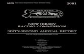 NEW JERSEY RACING COMMISSION · NEW JERSEY RACING COMMISSION FOR THE YEAR ENDING DECEMBER 31, 2001 Donald T. DiFrancesco Acting Governor John J. Farmer, Jr. Attorney General Noel