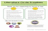 Literature Circle Freebies - The Measured MomLiterature Circle Freebies • YOU MAY use this file for your own personal, non-commercial use. • YOU MAY download this file by visiting
