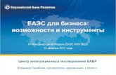 ЕАЭС для бизнеса: возможности и инструментыeurasian-studies.org/wp-content/uploads/2017/12/ЕАЭС...возможности и инструменты