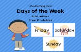 The Teaching Aunt Days of the Week · Days of the Week The Teaching Aunt Free Printables Bold Letters
