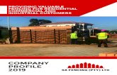 SA Company Profile - SA FencingCOMPANY PROFILE 05 Concrete Palisade Fencing Advantage of a solid wall that can stand harsh weathering elements. Allows visibility for monitoring the