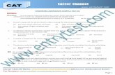 CAT Career Channel - entrytest.com · (a) The mass of the electrons increases (b) Light consists the photons or quanta (c) The energy of light increases with speed (d) The photo -electrons