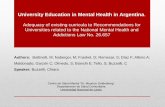University Education in Mental Health in Argentinacongress2018.wfot.org/downloads/presentations/SE80/chiara_buzzel… · tutelar paradigm and stigma of imprisionment - danger - madness