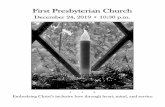 First Presbyterian Church A Congregation of the Presbyterian Church (U.S.A.) *Please stand, in body