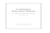 Continuing Education Manual - georgiacourts.gov · (2) Adult Education Activities Continuing education activities that are sponsored by colleges or universities, vocational/technical,