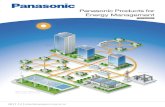 Panasonic Products for Energy Management - Interempresas€¦ · Products for Energy Management Application example Solar panel Solar inverter Smart meter Eco-POWER METER Programmable