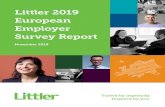Littler 2019 European Employer Survey Report Littler 2019 European Employer Survey Report This report