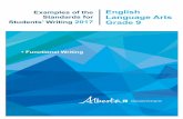 Examples of the English Standards for Language Arts ... · Alberta Education, Provincial Assessment Sector 3 English Language Arts 9 4. It is essential that each of these examples
