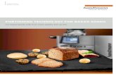 PORTIONING TECHNOLOGY FOR BAKED GOODS€¦ · method) / Gluten-free baked goods and pastries / American cookies / Snacks / Bars / Portioning of, for example, marzipan, shortcrust