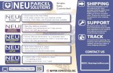 PARCEL SOLUTIONS Simple, Easy. Convenient. NEU Parcel ... · NEU Parcel Solutions is your one-stop-shop for small package shipping. Select from Nippon Express, USPS, or FedEx as carriers.