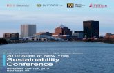 New York Coalition for Sustainability in Higher Education ... · Fisher College; and the 2019 State of New York Sustainability Conference planning committee, I am thrilled to welcome
