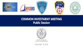 COMMON INVESTMENT MEETING Public Session...December 15, 2016 COMMON INVESTMENT MEETING Public Session. PERFORMANCE REPORTING Total Fund Performance Overview Third Quarter 2016. Asset