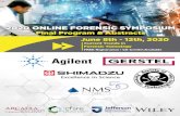 2020 ONLINE FORENSIC SYMPOSIUM...2020 ONLINE FORENSIC SYMPOSIUM June 8th - 12th, 2020 Current Trends in Forensic Toxicology FREE Registration / CE Credits Available Final Program &