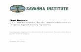 SI SARE PPP Final Report - Savanna Institute · 2020-01-12 · Final Report: Crop Performance, Pests, and Pollinators in Diverse Agroforestry Systems Sustainable Agriculture Research