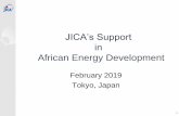 JICA’s 10 priority countries in Energy · 2019-03-12 · JICA’sOperations: Three main schemes of operations 5 In FY 2017, 80% of JICA’s overall budget is allocated to Finance