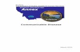 Emergency Operations Plan - Annex · Communicable Disease Investigation and Outbreak Response A communicable disease investigation at the local or state level is guided by individual