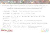 Progress Tracker - Esther Avant Wellness Coaching › ... › Progress-Tracker.pdf · Progress Tracker Remember that while you are striving to maintain your weight throughout the