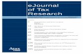 eJournal of Tax Research - UNSW Business School · 2015-01-09 · eJournal of Tax Research EDITORS OF THIS EDITION Dr Neil Warren School of Taxation and Business Law (Atax), University