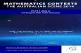 MATHEMATICS CONTESTS - Australian Maths Trust · 2019-07-17 · 6 Mathematics Contests The Australian Scene 2014 The AMOC Senior Problems Committee has been chaired for first time