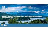 Making Trades Training Work – Workforce Developmentmineralsnorth.ca/...Industry_Training...North_2018.pdf · We work with apprentices, employers, industry, labour, training providers,
