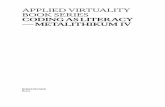 APPLIED VIRTUALITY BOOK SERIES CODING AS LITERACY ... · 2 smooth algebras of observables allow us to observe smooth geometric spaces, namely smooth manifolds, which are identi#ed