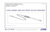 Calcium Ion Selective Electrode Manual · Calcium Ion Selective Electrode manual providing the reproductions are used only for their laboratories and are not sold for profit. Reproduction