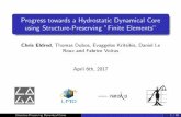 Progress towards a Hydrostatic Dynamical Core using ...eldred/pdf/pdes2017.pdf · Progress towards a Hydrostatic Dynamical Core using Structure-Preserving "Finite Elements" Chris
