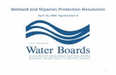 Wetland and Riparian Protection Resolution...Wetland protection measures based on CWA Section 404 (b)(1) guidelines ¾ Guidance on wetland tracking and assessment 15 Policy Framework