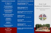 Northwest Synod of Wisconsin Synod Gatherings … › ... › First_Call_Brochure_2016-17.pdfof the Northwest Synod of Wisconsin Synod Gatherings For Your Calendar First Call Theological