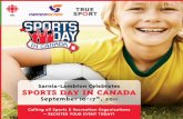 RBC Centre: 1455 London Rd, Sarnia, ON Try-it events Sport demonstrations • Exhibition games • Sport & recreation information fair • Sport celebrity appearances Sports therapy