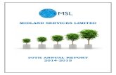 30TH ANNUAL REPORT 2014-2015 - Midland Services Ltd 2014-15(1).pdfMidland Services Limited 30th Annual Report 2014-15 2 2 C O N T E N T S PAGE NO. Notice 3-10 Director’s Report 11-19