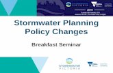 Stormwater Planning Policy Changes...- Council (when developing public land