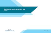 Entrepreneurship 12...opportunities for aspiring entrepreneurs. Political climate has responded, in recent years, very favorably to the growth of social entrepreneurship. Governments