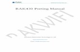 RAK439 Porting Manual · RAK439 Porting Manual RAK439 Porting Manual Shenzhen Rakwireless Technology Co.,Ltd  Email: info@rakwireless.com
