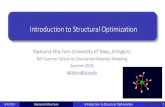 Introduction to Structural Optimizationsaraswati.phys.usm.edu/nsf-hbcu2019/LNOTES/L2.pdf · 6/3/2019 Introduction to Structural Optimization 4. Raymond Atta-Fynn = Example:Consider