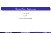 Quantum Geometrodynamicsrobert/sem/20080422_DColosi.pdf · 2009-01-29 · Quantum Geometrodynamics is the attempt to apply canonical quantization ... and therefore vanishes weakly,