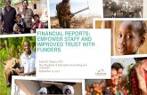 FINANCIAL REPORTS: EMPOWER STAFF AND ... › assets › collaterals › ...FINANCIAL REPORTS: EMPOWER STAFF AND IMPROVED TRUST WITH FUNDERS Jesús M. Pizarro, CPA Vice President of