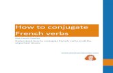 How to conjugate French verbs › wp-content › uploads › ...French: the simple tenses and the compound tenses (temps composés). The simple tenses are made of one part. The compounds
