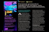 Personal protective equipment: proper use, storage and … · 2015-08-06 · Personal protective equipment: proper use, storage and maintenance By Cami Esmel McAvoy C E N T R A L