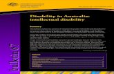 Disability in Australia: intellectual disability (AIHW ... · People with intellectual disability accounted for the majority of people aged under 65 years who had unmet demand for