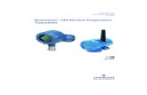 Rosemount 248 Wireless Temperature Transmitter...Rosemount ™ 248 Wireless ... Before connecting a Field Communicator in an explosive atmosphere, make sure the instruments are installed