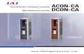 RCA/RCA2/RCL Positioner Controller DCON-CA · If the RCA/RCA2 actuator is operated with the ACON-CA, specify “A5” as the applicable controller for the RCA/RCA2. Series Type Encoder