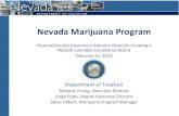 Marijuana Program Overview - Nevada › ... › Marijuana-Overview-2-14-19.pdf · • The seeds of a plant of the genus Cannabis • Does not include the stalks and roots of the plant