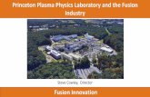 Princeton Plasma Physics Laboratory and the Fusion Industry · 2019-08-22 · Princeton Plasma Physics Laboratory and the Fusion Industry Fusion Innovation Steve Cowley, Director