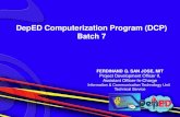 DepED Computerization Program (DCP) Batch 7 · NComputing U170 ACCESS TERMINAL Ports: (1) VGA monitor port, (2) PS/2 keyboard and mouse port, (1) USB port, (1) headphone out port,
