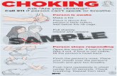 Choking Poster Samples.qxp:Layout 1 · 2020-06-04 · Continue until the food comes out or the person can breathe. Pull sharply, inward and upward. Continue until the food comes out