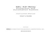 SEL-421 Relay - Aventri€¦ · SEL-421 Relay Protection and Automation System Instruction Manual User’s Guide *PM421-01-NB* ... SEL-311 and SEL-351 Series Users ... SEL-421 Relay