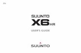 Suunto X6ns.suunto.com/Manuals/X6HR/Userguides/X6HR_userguide_EN.pdf · Suunto X6hr Wristop Computer is a reliable high-precision electronic instrument intended for recreational use.